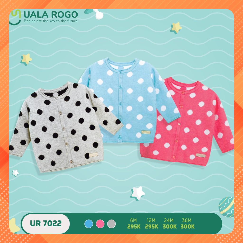 Áo khoác len chấm bi Uala Rogo - UR7022