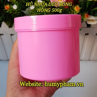Combo 20 hủ đựng kem body nữa ký màu hồng 160.000