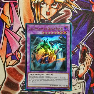 Thẻ bài Yugioh chính hãng | Dark Magician the Dragon Knight |  LEDD Ultra rare.