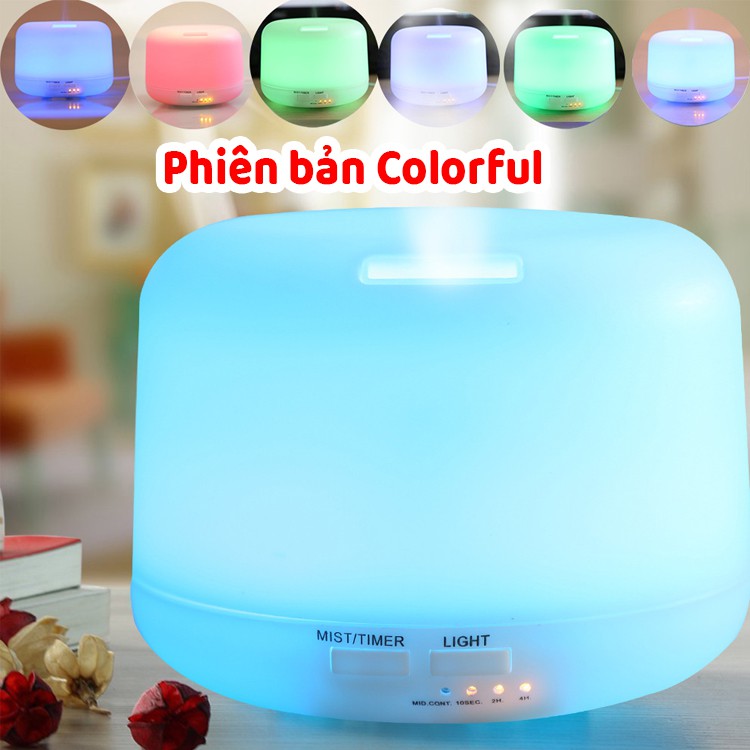 Máy xông tinh dầu hình trụ 500ml