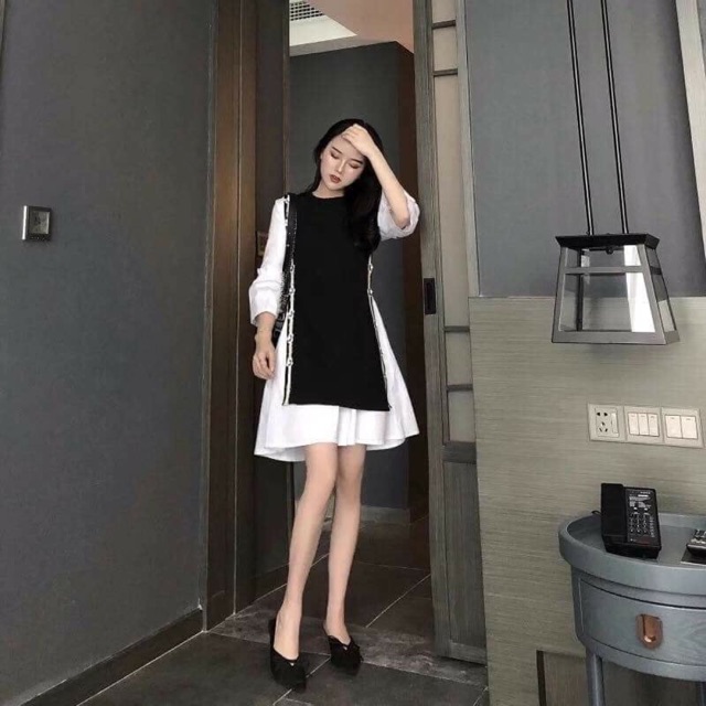 Set váy áo len siêu xinh