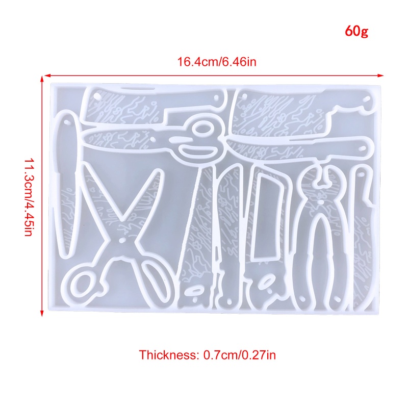 Khuôn Silicone Làm Mặt Dây Chuyền Hình Cây Kéo DIY