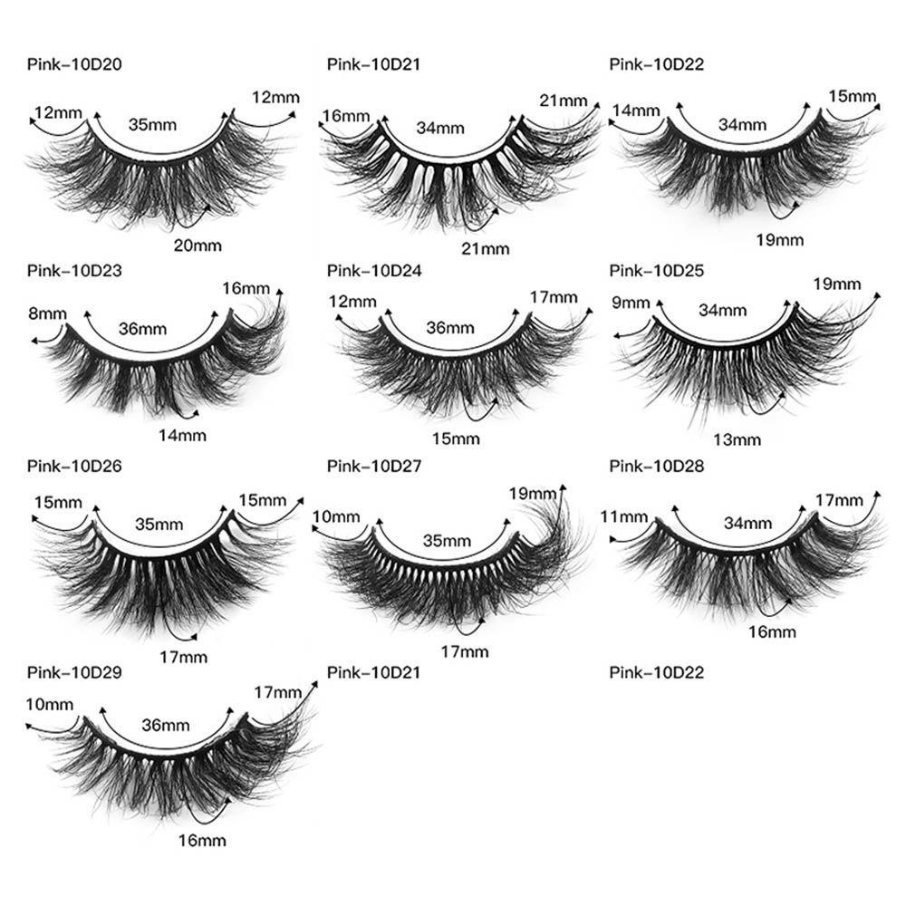 Bộ 10 Cặp Lông Mi Giả Nhiều Lớp Dày Dài Tự Nhiên Có Thể Tái Sử Dụng