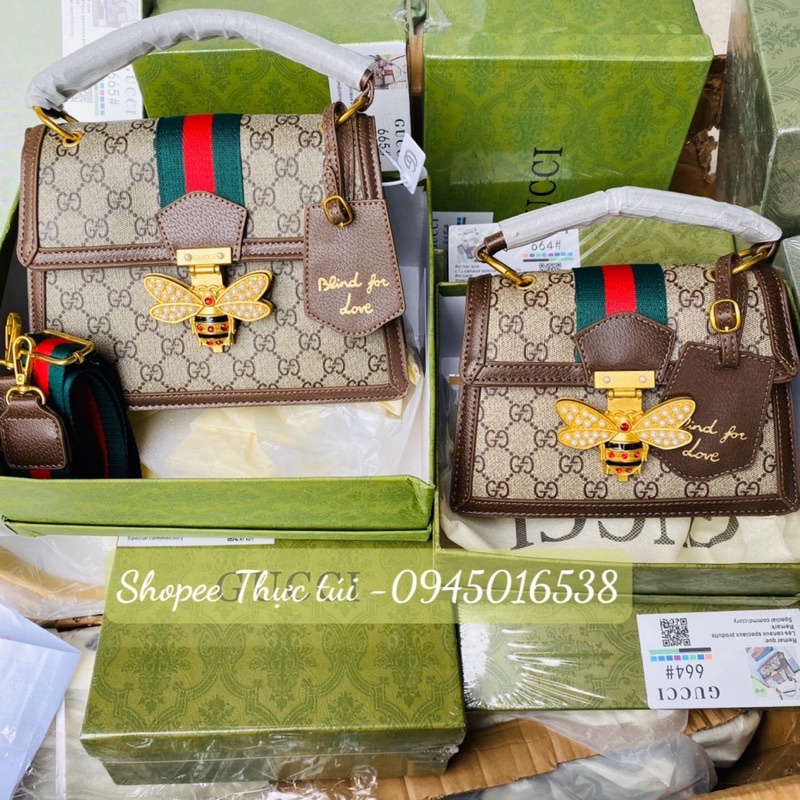 Túi ong vàng Đinh đá ,xách tay đeo chéo (có hộp)