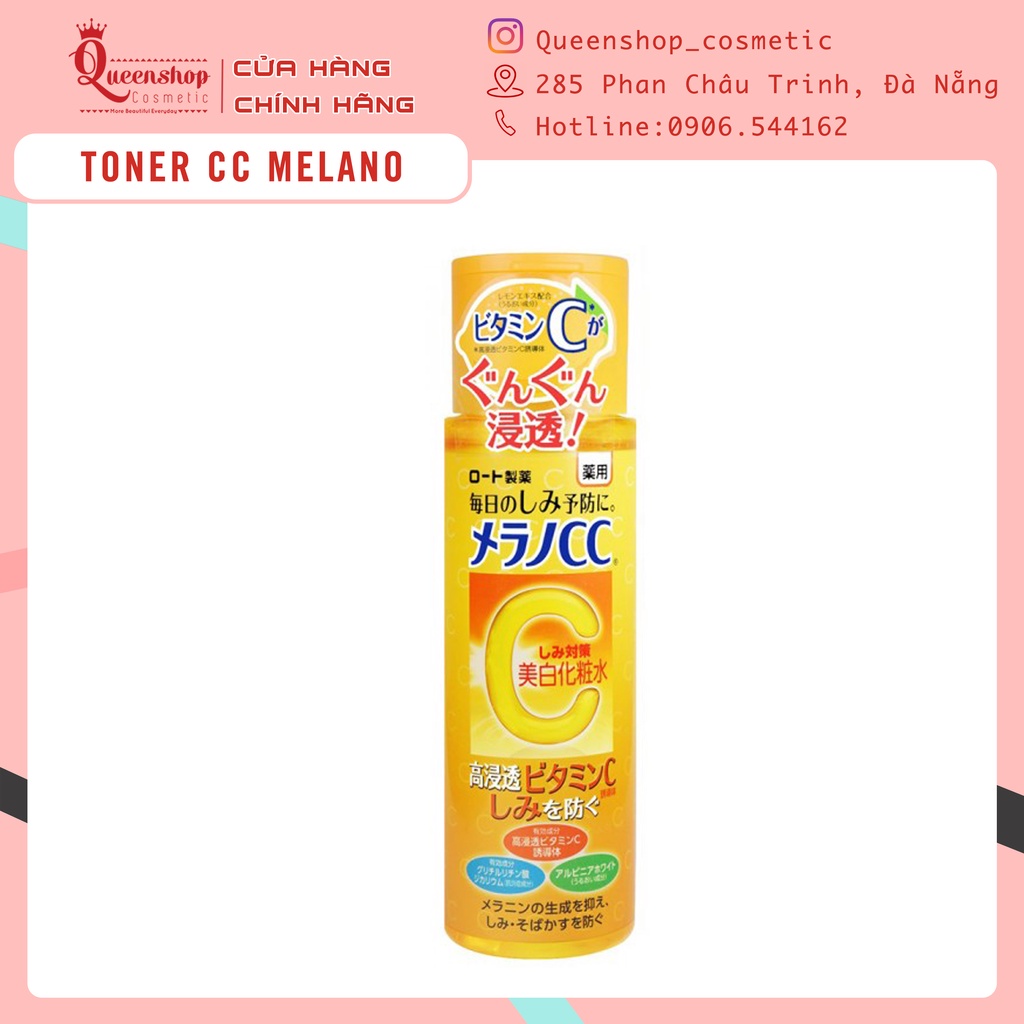 Nước Hoa Hồng Rohto Mentholatum Melano CC