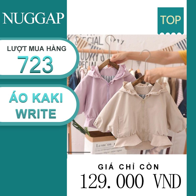 Khoác Kaki Write Cho Bé - Đẹp Miễn Chê