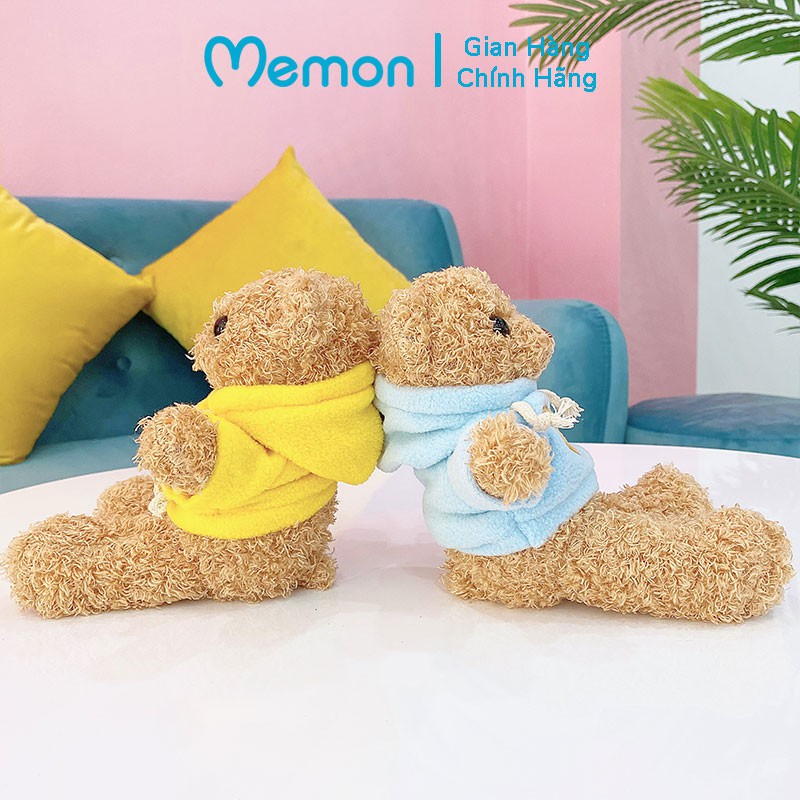 [Mã LIFEM1 giảm 50k đơn 99k] Gấu Bông Teddy Head Tales áo mũ Mini Cao Cấp Memon