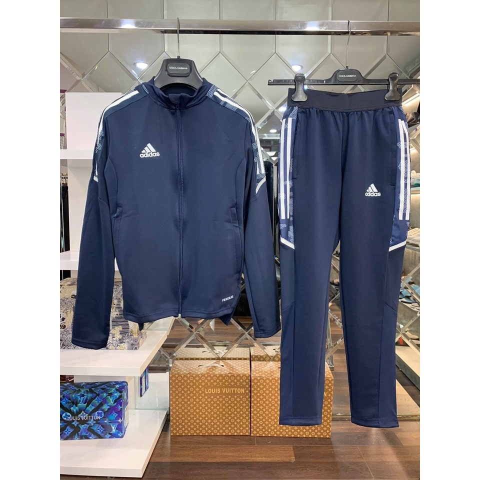 Bộ Adidas Thu Đông Nam Tiro 21 Navy - GM7309 | Hàng xuất dư xịn 100%