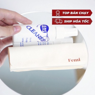 Khăn Lau và Nước Rửa Kính Femi chuyên dụng