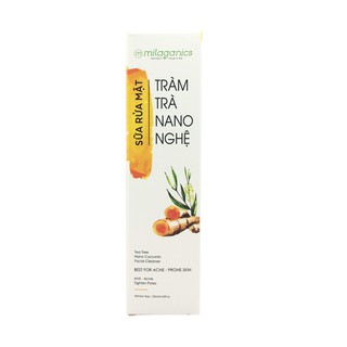 Bộ Sữa Rửa Mặt và Serum Tràm Trà Milaganics (165ml/bộ)