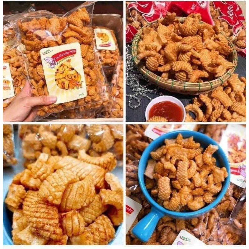 SNACK MỰC THÁI LAN GÓI 200GRAM - Lùn Con Food