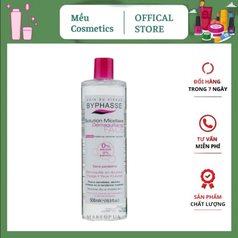 Nước tẩy trang Byphasse Micellar Make-up Remover Solution 500ml