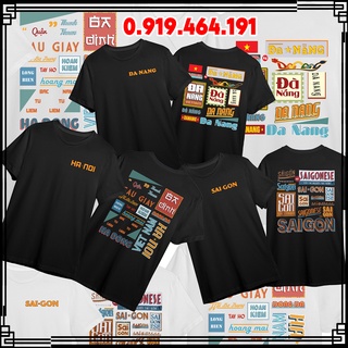 [HOT SALE] Bộ sưu tập áo thun 3 miền, bắc trung nam,  hà nội, đà nẵng,  sài gòn xưa, vải cotton dày min mát, in cao cấp