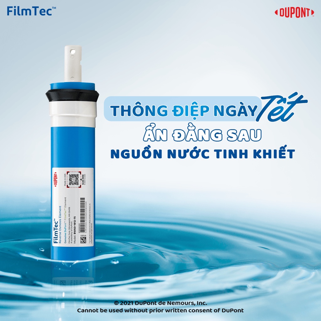 (Hàng Chính Hãng)Màng RO 50HR Filmtec Dupont,Dow