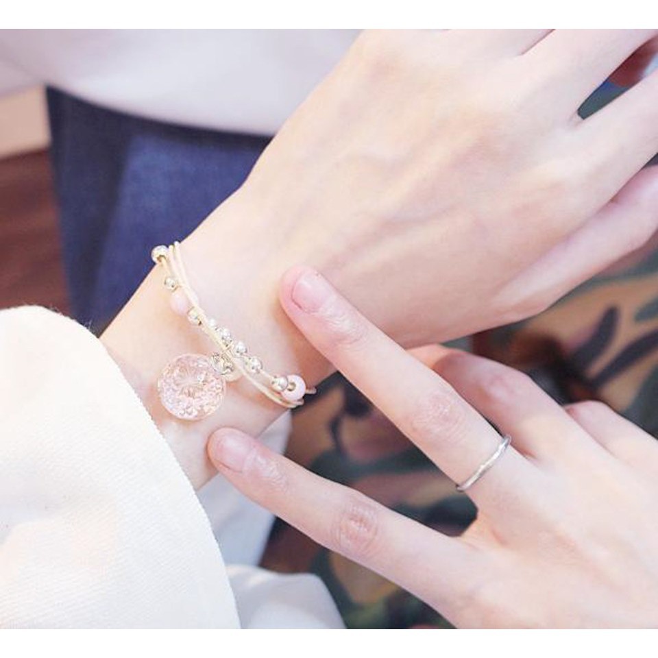 Vòng tay hoa khô tam sinh tam thế VT0003 | BigBuy360 - bigbuy360.vn