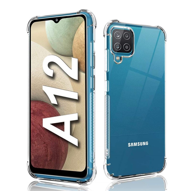 Ốp lưng Samsung A12 trong suốt chống sốc phát sáng khi bật led