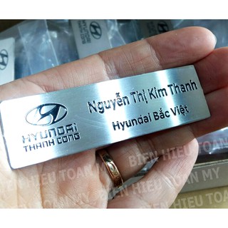 Combo 5 chiếc- Biển tên CBCNV bằng inox