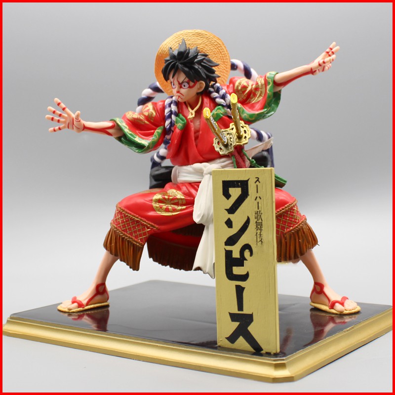 Mô hình luffy Kabuki mặc kimono wano