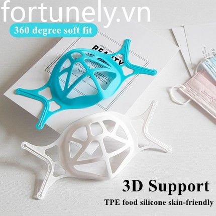 Tấm hỗ trợ bên trong của mặt nạ silicon giúp tăng cường giá đỡ mặt nạ 3D ngăn chặn việc lấp đầy bên trong khung đỡ Mặt nạ 3D giúp thở dễ dàng hơn