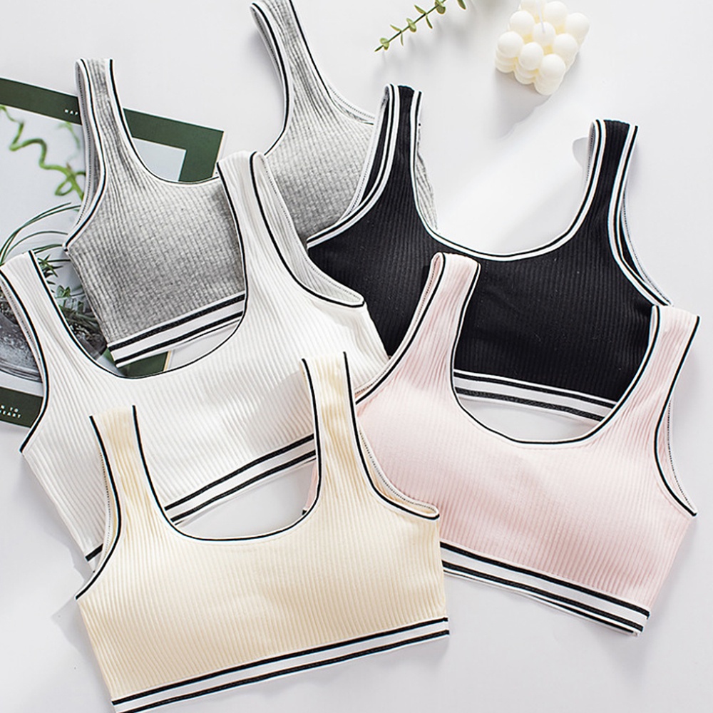 Áo Ngực Thể Thao Không Gọng Thép Phối Ren Thích Hợp Chạy Bộ / Tập Yoga Cho Nữ