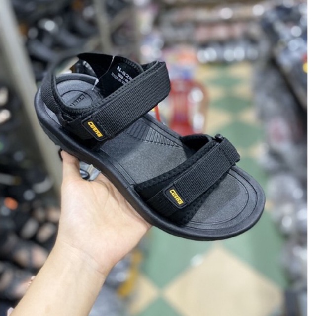 dép xăng đan quai hậu nam 2 kiểu đế đen