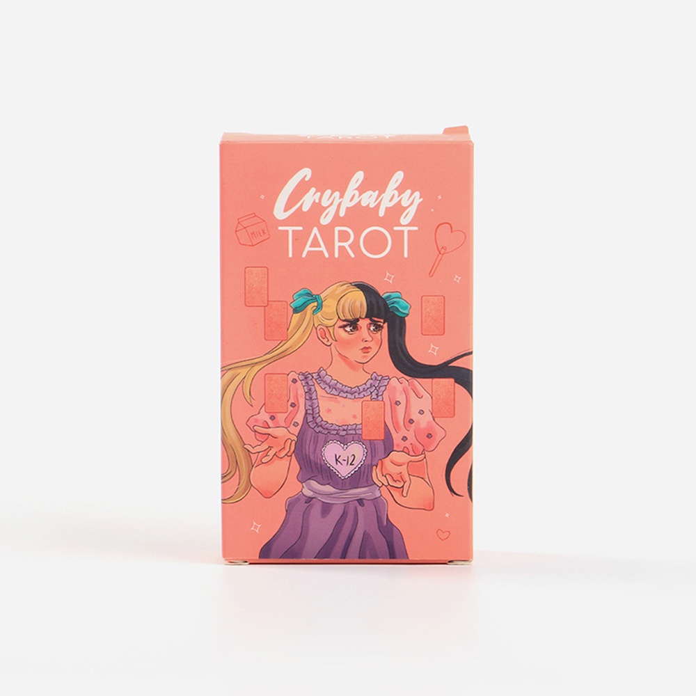 [Size Gốc] Bài Tarot Crybaby Mạ Cạnh Hồng Tặng Đá Thanh Tẩy Và Hướng Dẫn S29