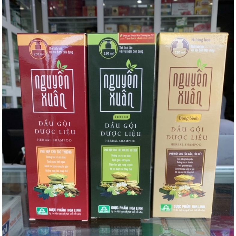 Dầu gội dược liệu Nguyên Xuân nuôi dưỡng tóc và da đầu từ gốc, ngăn rụng tóc hiệu quả, tóc suôn mượt