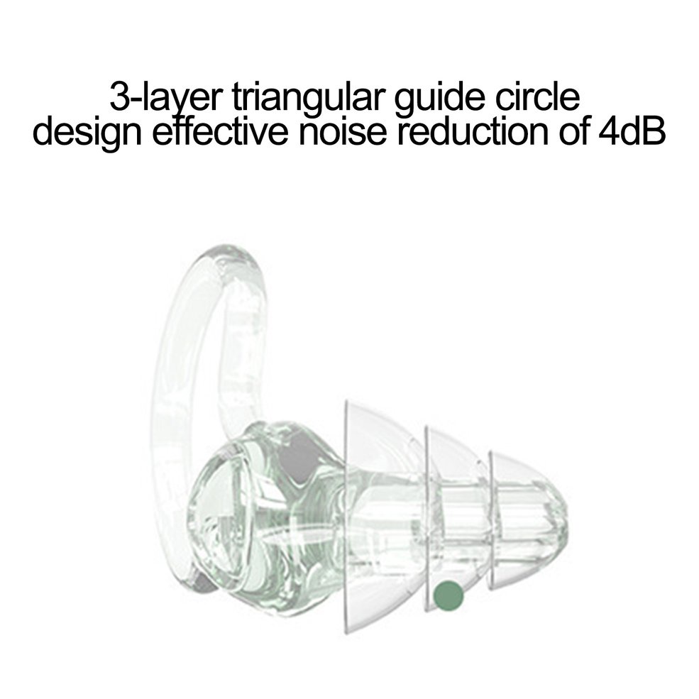 1 cặp nút bịt tai bằng silicon mềm chống ngáy khi ngủ chuyên nghiệp12.12