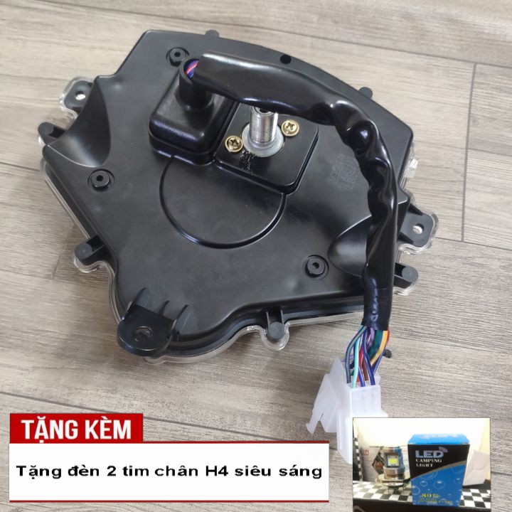 Đồng hồ điện tử Uma cho xe EXCITER 135, EXCiTER 150 đời 2011 đến 2014 - Tặng kèm đèn LED 2 tim chân H4 siêu sáng - A2030