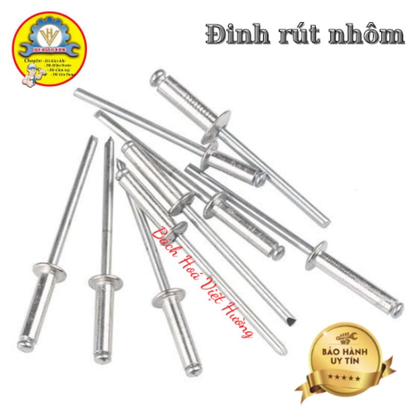 100gram Đinh rút nhôm, đinh rive đủ kích thước 3li, 4li, 5li (loại tốt)