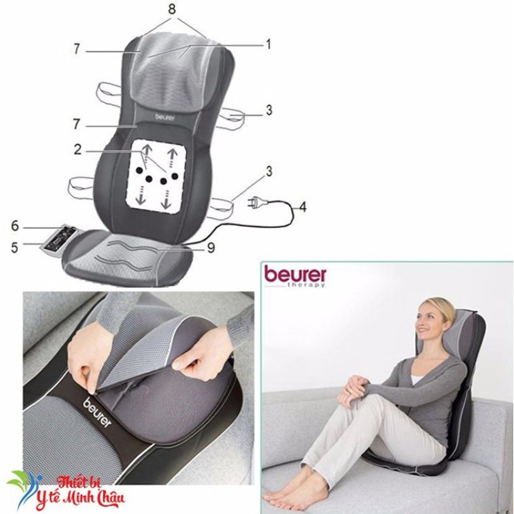 Đệm ghế massage 3D hồng ngoại Beurer MG295 CHLB ĐỨC