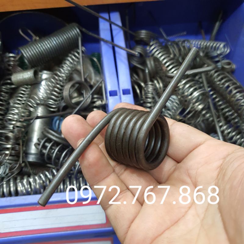 Lò xo bật đường kính trong 25mm, sợi thép 4.5mm