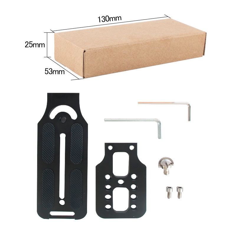 Đế giá đỡ tháo lắp nhanh chữ L cho máy ảnh canon, fuji, nikon v.v...phù hợp với gimbal Ronin S / SC DJI