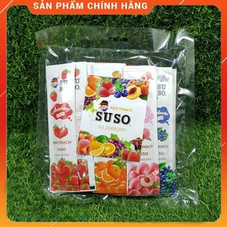 Kẹo thạch Suso thanh dài 6 vị Phú Cường gói 800g (24 thanh) - Kẹo thạch zai zai giòn dai - Bánh kẹo lễ tết Tân Sửu 2021