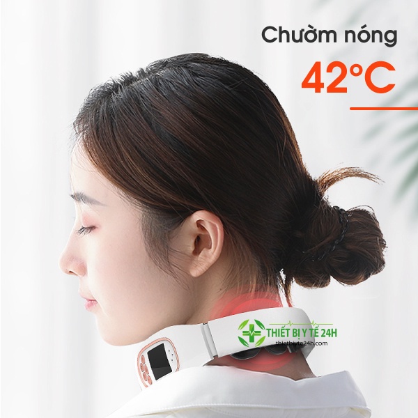 Máy Massage Cổ, Vai Gáy 3D Xung Điện Cao Cấp, Giảm Đau Vai Gáy [Giao Hàng Miễn Phí]