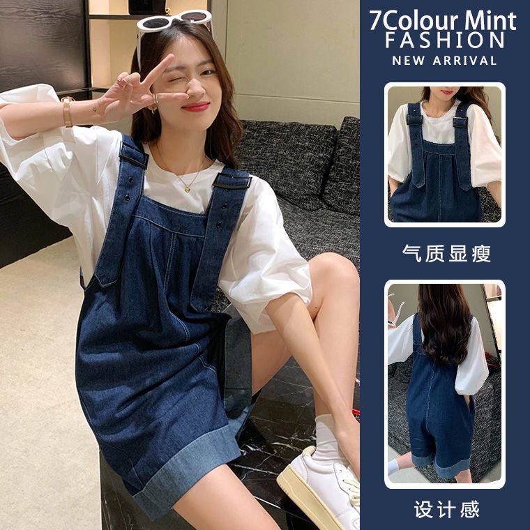Hàng Mới Về Mới Quần Yếm Denim Thời Trang Cho Mẹ Bầu