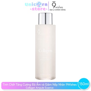 Tinh Chất Cải Thiện Nếp Nhăn và Tăng Cường Độ Ẩm 9Wishes Collagen Ampule Essence 150ml