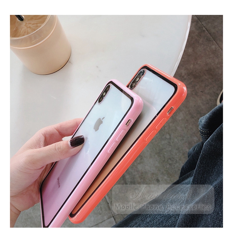 Ốp điện thoại acrylic trong suốt chống sốc cho Oppo A9 2020 A5 2020 A3S Realme C1 F9 F11 | BigBuy360 - bigbuy360.vn