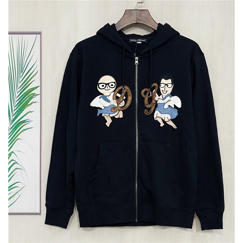 Áo Khoác Hoodie Dài Tay Thêu Chữ angel Mùa Thu Đông Mới D0Lce&GABBA 2021