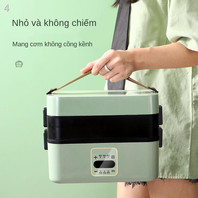 Hộp cơm giữ nhiệt bằng điện Nhân viên văn phòng cắm sưởi Nồi mini nhỏ có nắp dùng để hấp nóng cho sinh