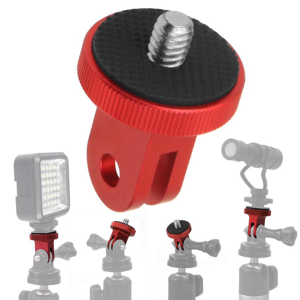 Xt-xinte mini tripod adapter chuyển đổi mount quick-release adapter 1/4 screw metal for go-pro 10 9 8 7 action cameras monopod