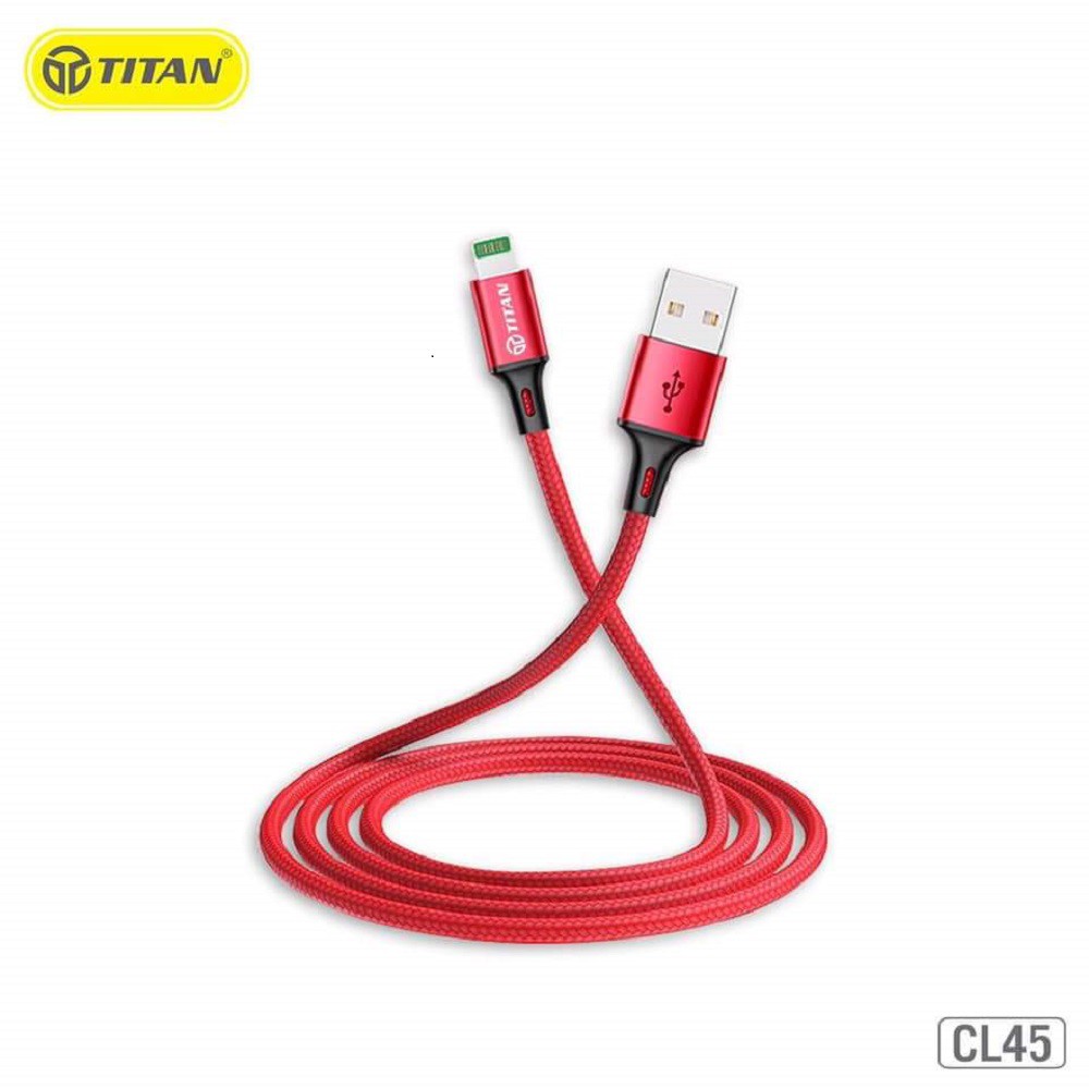 Cáp Sạc ip,máy tính bảng táo 3M dây dù Titan CL45-Dùng Thử 14 Ngày Lỗi 1 đổi 1