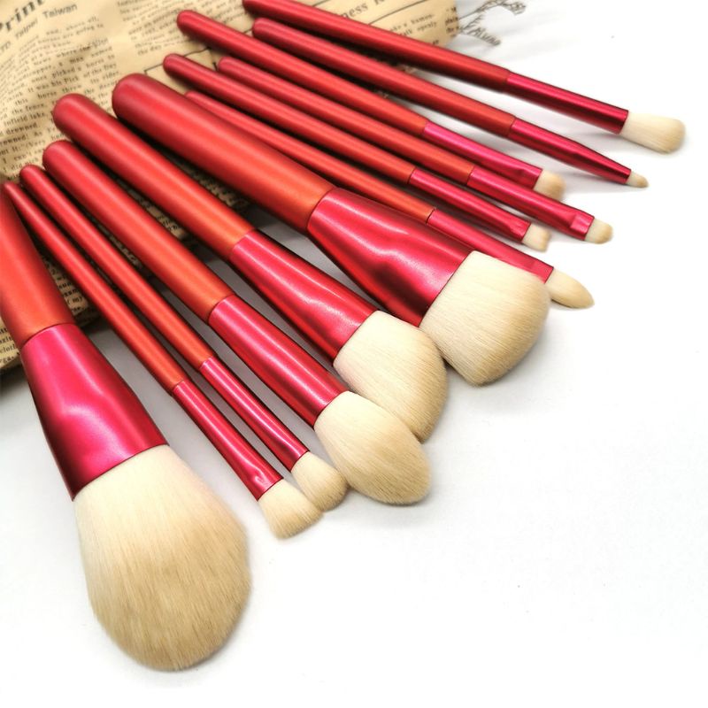 Bộ 12 Cọ Trang Điểm Chuyên Nghiệp Kèm Hộp Đựng Ốp