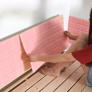 Giấy dán tường 3d họa tiết gạch độc đáo