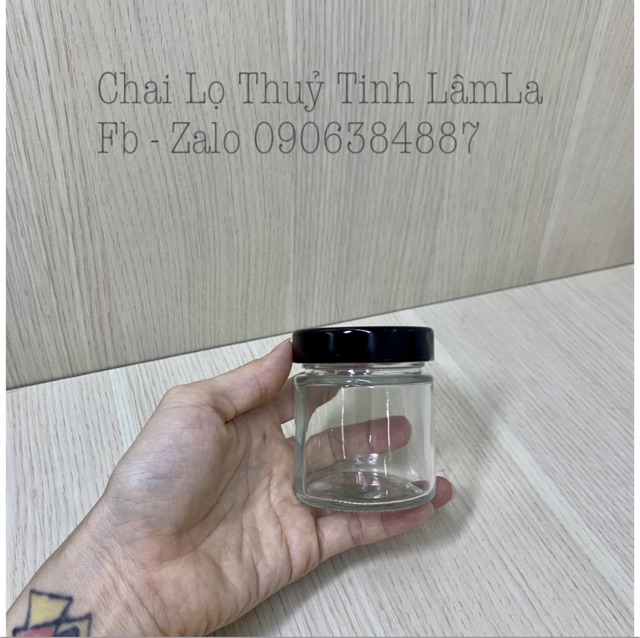 Hũ Thuỷ Tinh Tròn Dáng Cao Nắp Thiếc Dày 100ml 180ml 380ml 500ml | BigBuy360 - bigbuy360.vn