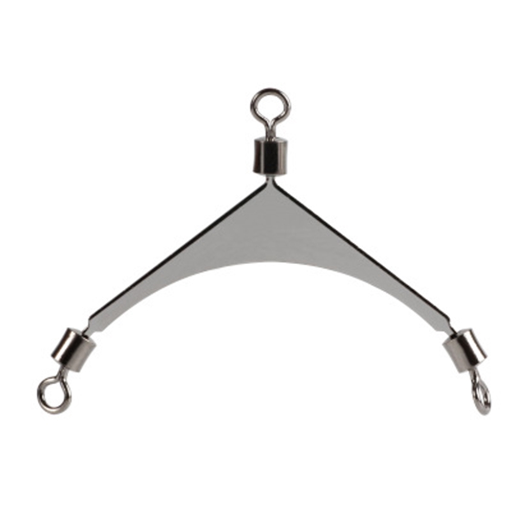 10 khớp khuyên câu cá hình tam giác bằng thép không gỉ