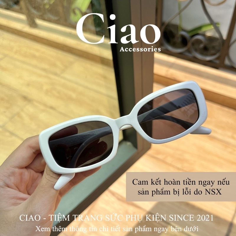 [HOẢ TỐC 1H] Kính mát/ Kính thời trang bản vuông thiết kế trendy mã 06 Ciao accessories