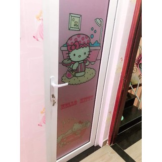 🌻 decal trong dán cửa toilet 🎀 kitty house