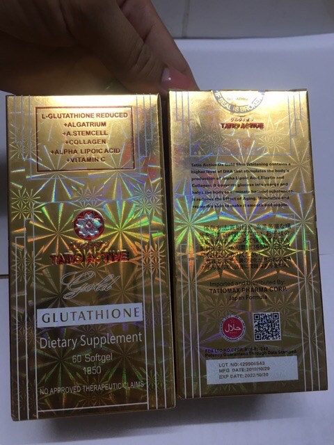 (Chuẩn Aut) Trắng da Tatio Active Gold Glutathione Nhật Bản | BigBuy360 - bigbuy360.vn