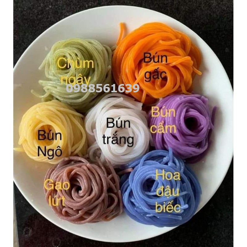 Eat Clean - Combo 4kg bún rau củ ngũ sắc, Đặc sản bún khô Liên Đồng